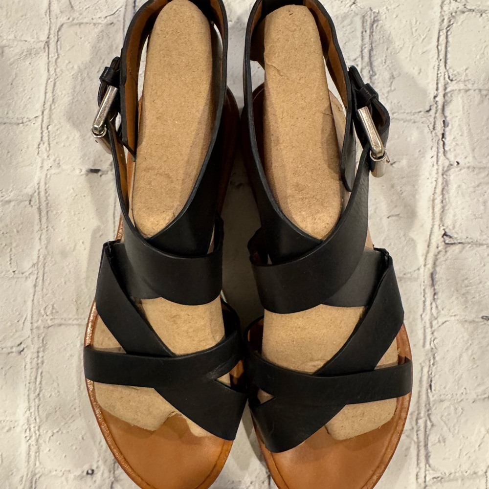 See By Chloe Black Crisscross Sandals. Leather. Sz 40.5 W9 - Picture 3 of 12
